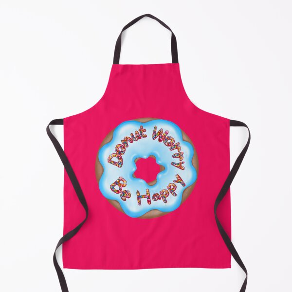 Item preview, Don't Worry Be Happy Punny Donut Saying Sprinkles designed and sold by InkyCorvid.