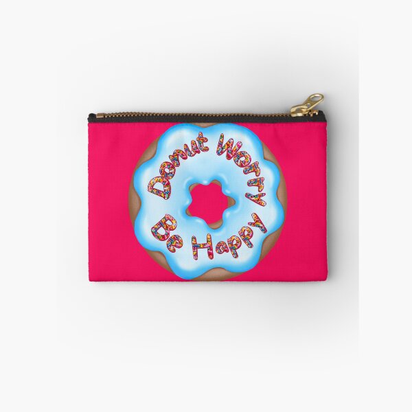 Item preview, Don't Worry Be Happy Punny Donut Saying Sprinkles designed and sold by InkyCorvid.
