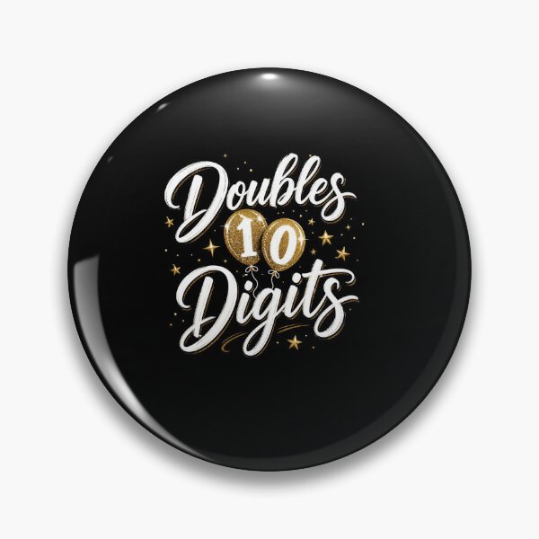 Item preview, Doubles Digits Birthday Celebration Funny Milestone Party Design designed and sold by msaloyach.