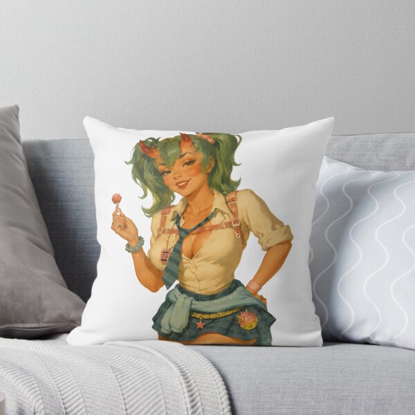 Item preview, Cute Troll Girl Pin Up | Retro Fantasy Pinup Art | Vintage Devil Girl Illustration designed and sold by Cosplayvintage.