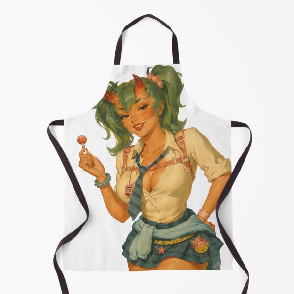Item preview, Cute Troll Girl Pin Up | Retro Fantasy Pinup Art | Vintage Devil Girl Illustration designed and sold by Cosplayvintage.