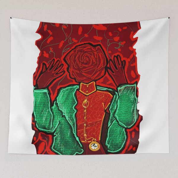 Item preview, Surreal Rose Head Gentleman in Green Coat designed and sold by Grim-Glow.