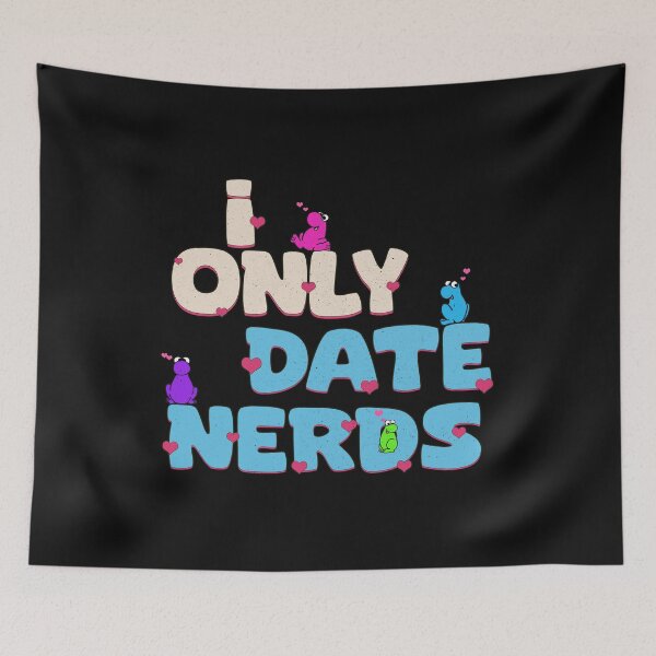 Item preview, I Only Date Nerds - Funny Vintage designed and sold by delllsdesigns.