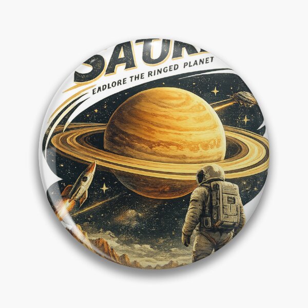 Item preview, Visit Saturn – Retro Space Travel Collection designed and sold by بيعها | Bee3ha.