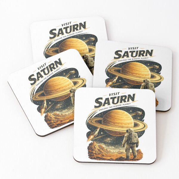 Item preview, Visit Saturn – Retro Space Travel Collection designed and sold by بيعها | Bee3ha.
