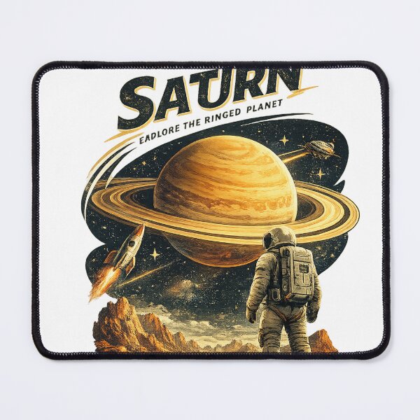 Item preview, Visit Saturn – Retro Space Travel Collection designed and sold by بيعها | Bee3ha.