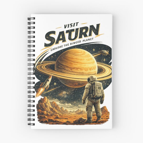 Item preview, Visit Saturn – Retro Space Travel Collection designed and sold by medo2010.