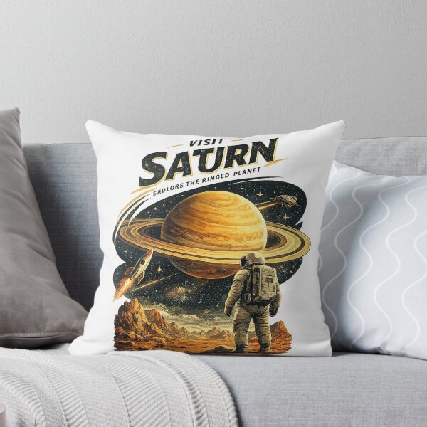 Item preview, Visit Saturn – Retro Space Travel Collection designed and sold by medo2010.