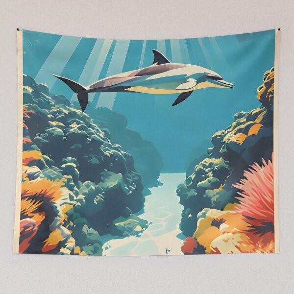 Item preview, Andaman Coral Paradise – Vintage Marine Poster designed and sold by Spirit of Siam.