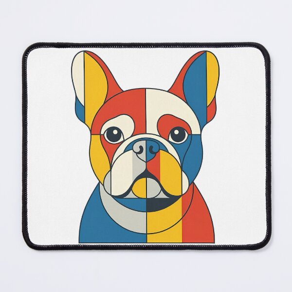Item preview, Geometric Bauhaus French Bulldog Art designed and sold by VibranPalette.