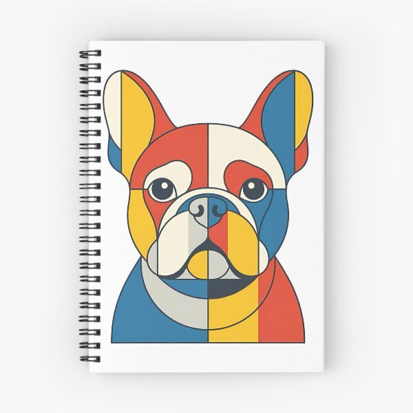 Item preview, Geometric Bauhaus French Bulldog Art designed and sold by VibranPalette.
