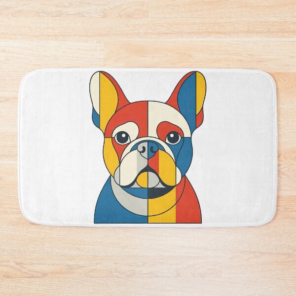 Item preview, Geometric Bauhaus French Bulldog Art designed and sold by VibranPalette.