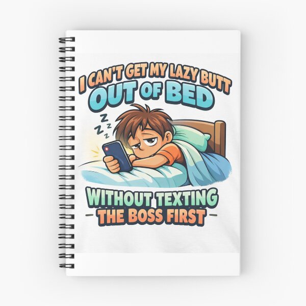 Item preview, Lazy Morning Struggle – Funny Workplace Texting Design designed and sold by MastersDesignNk.