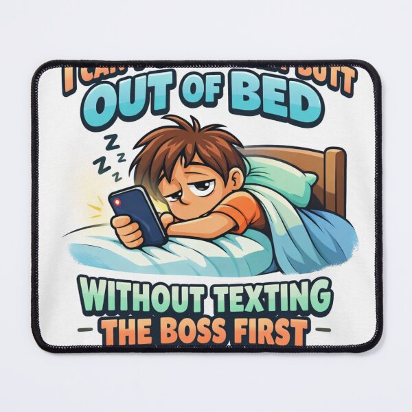 Item preview, Lazy Morning Struggle – Funny Workplace Texting Design designed and sold by MastersDesignNk.