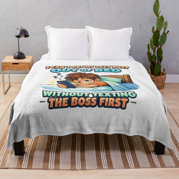 Item preview, Lazy Morning Struggle – Funny Workplace Texting Design designed and sold by MastersDesignNk.
