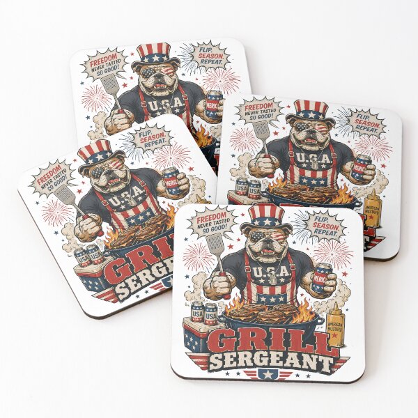 Item preview, Grill Sergeant Patriotic Bulldog BBQ designed and sold by Esu8y2.