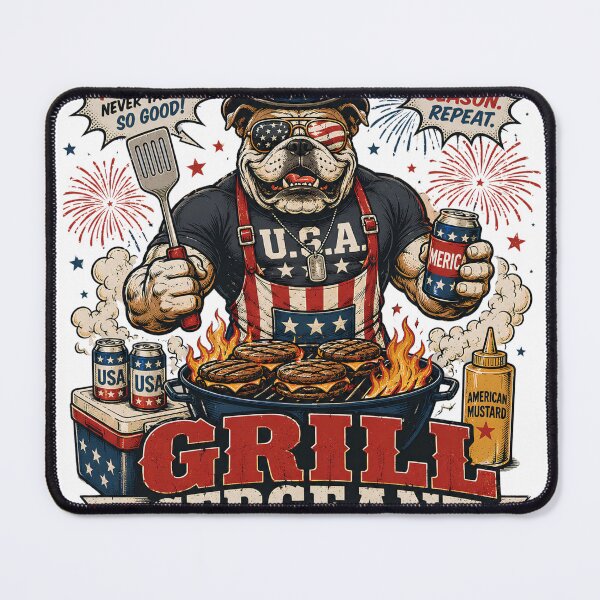 Item preview, Grill Sergeant Patriotic Bulldog BBQ designed and sold by Esu8y2.