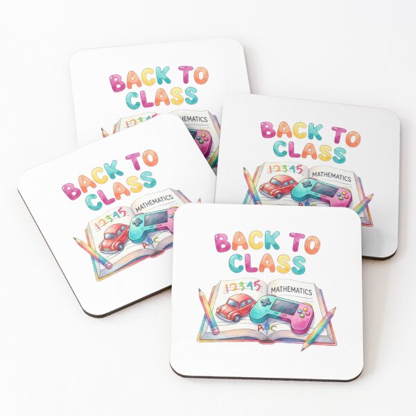Item preview, Back to Class Mathematics Gaming Watercolor Illustration designed and sold by VibranPalette.