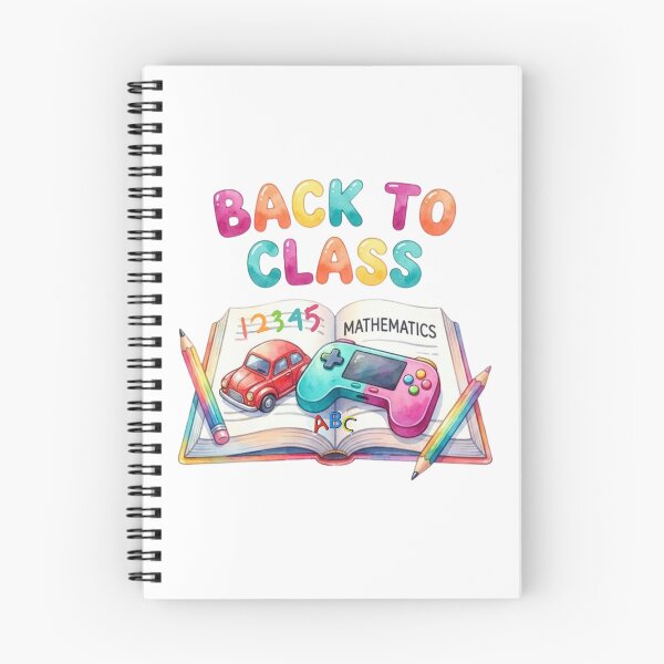 Item preview, Back to Class Mathematics Gaming Watercolor Illustration designed and sold by VibranPalette.