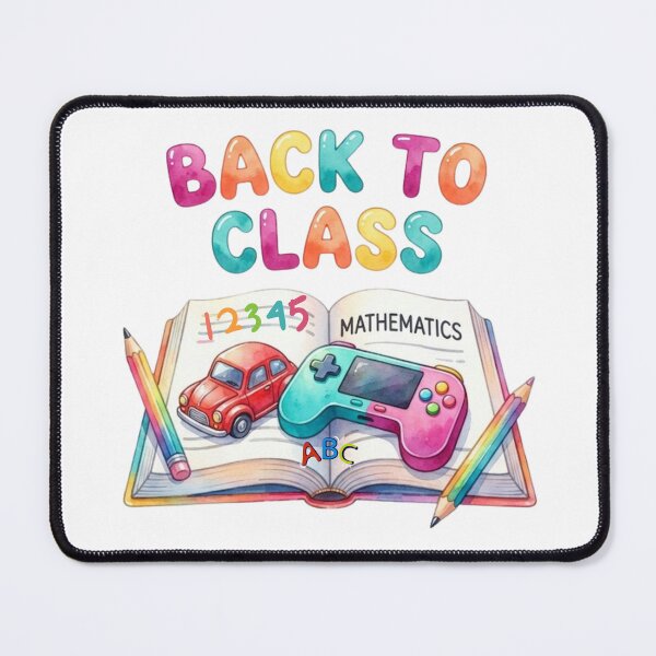 Item preview, Back to Class Mathematics Gaming Watercolor Illustration designed and sold by VibranPalette.