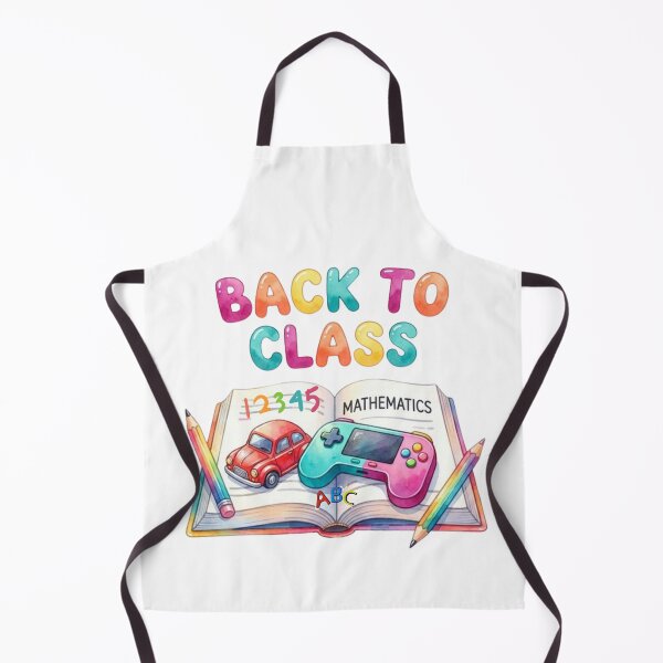 Item preview, Back to Class Mathematics Gaming Watercolor Illustration designed and sold by VibranPalette.