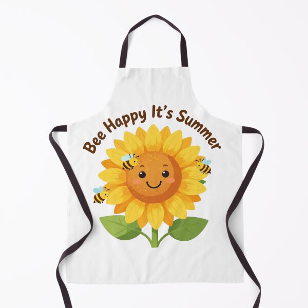Item preview, Bee Happy It's Summer Cute Sunflower & Bees designed and sold by Good Day Design.