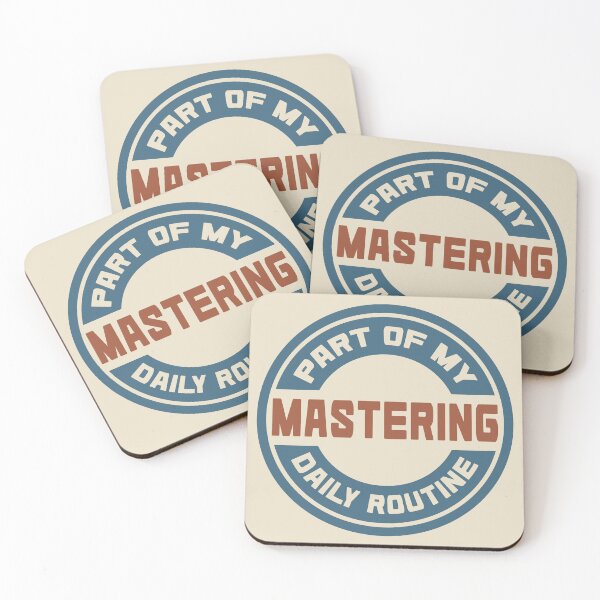 Item preview, Mastering – Part of My Daily Routine Retro Logo designed and sold by MOCOPOCO.