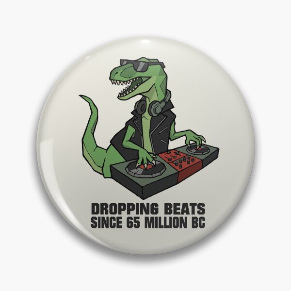 Item preview, Dinosaur DJ Dropping Beats Since 65 Million BC designed and sold by Gkinoki.