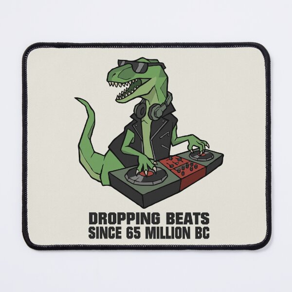 Item preview, Dinosaur DJ Dropping Beats Since 65 Million BC designed and sold by Gkinoki.