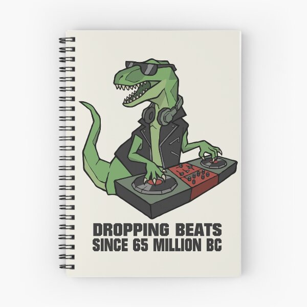 Item preview, Dinosaur DJ Dropping Beats Since 65 Million BC designed and sold by Gkinoki.