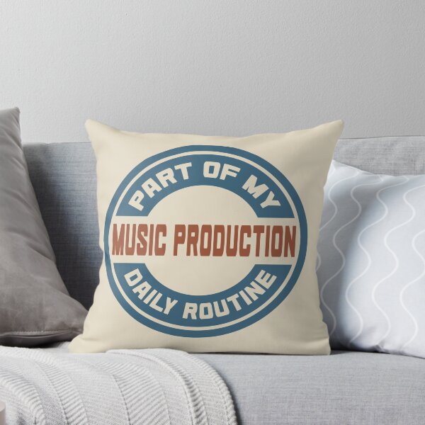 Item preview, Music Production – Part of My Daily Routine Retro Logo designed and sold by MOCOPOCO.