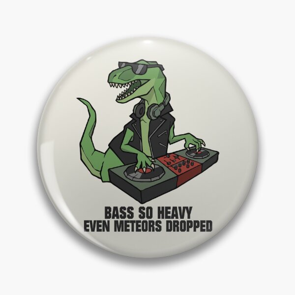 Item preview, Dinosaur DJ Bass So Heavy Even Meteors Dropped designed and sold by Gkinoki.