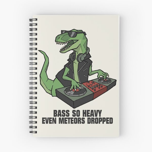 Item preview, Dinosaur DJ Bass So Heavy Even Meteors Dropped designed and sold by Gkinoki.