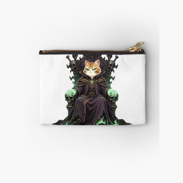 Item preview, The Abyssal Overlord - Dark Fantasy Necromancer Cat designed and sold by ABYSSLAB.