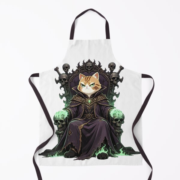 Item preview, The Abyssal Overlord - Dark Fantasy Necromancer Cat designed and sold by ABYSSLAB.