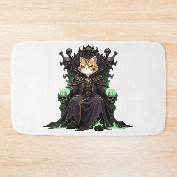 Item preview, The Abyssal Overlord - Dark Fantasy Necromancer Cat designed and sold by ABYSSLAB.