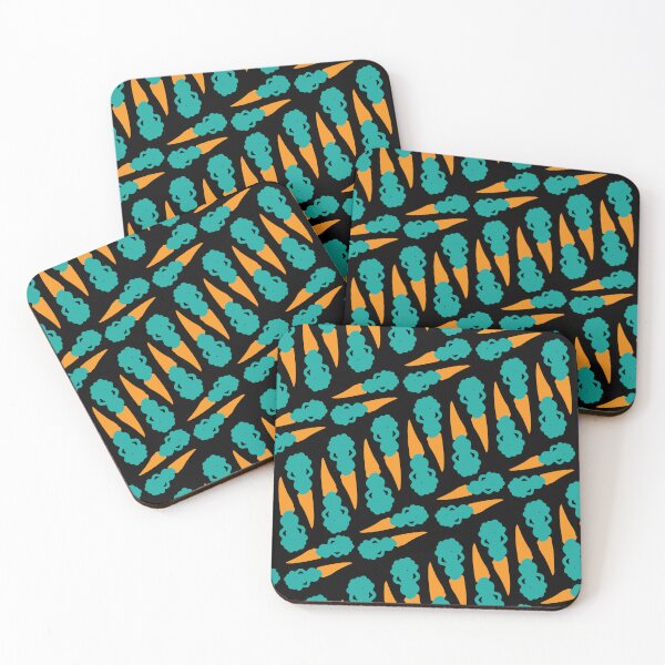 Item preview, Carrot Diagonals on Black designed and sold by Digitalmyth's Designs.