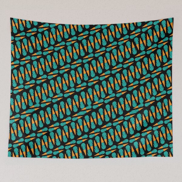 Item preview, Carrot Diagonals on Black designed and sold by Digitalmyth's Designs.