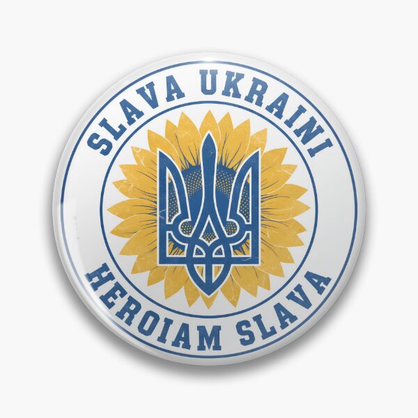 Item preview, Slava Ukraini Trident Sunflower - Stand With Ukraine designed and sold by Dissent By Design.