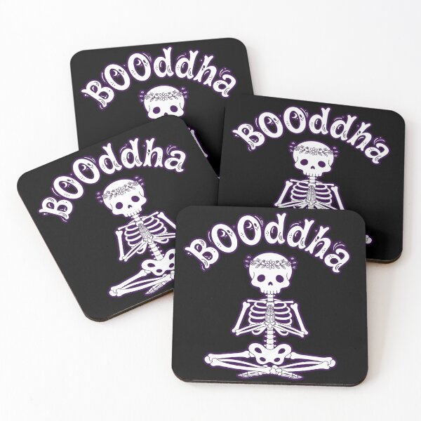 Item preview, BOOddha Halloween Yoga Skeleton Zen Meditation Funny Pilates Shirt designed and sold by ICANTWithoutCOFFEE.