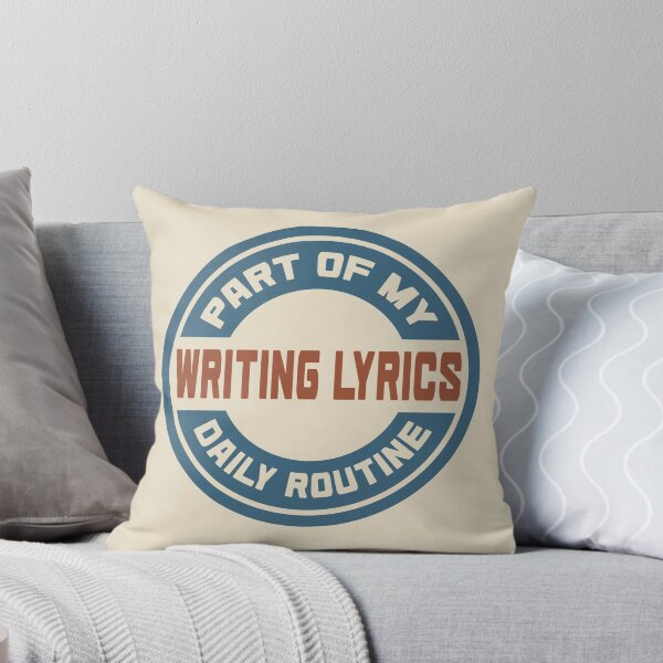 Item preview, Writing Lyrics – Part of My Daily Routine Retro Logo designed and sold by MOCOPOCO.