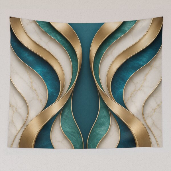 Item preview, Teal & Gold Harmony designed and sold by Bellassi.
