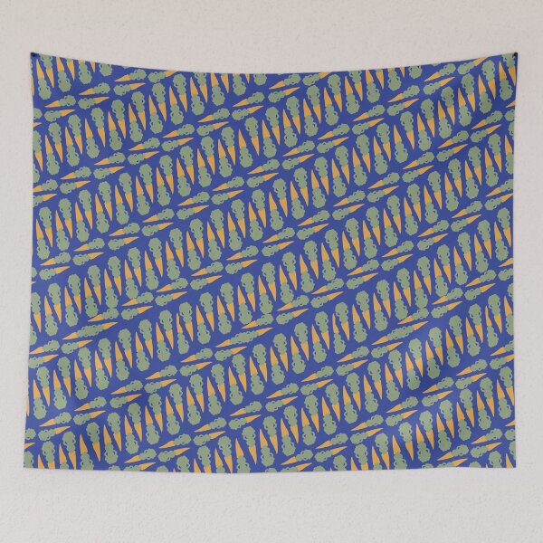 Item preview, Carrot Diagonals on Blue designed and sold by Digitalmyth's Designs.