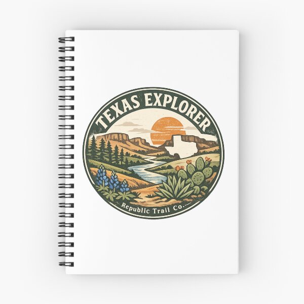 Item preview, Texas Explorer - Retro Outdoor Adventure Badge by Republic Trail Co designed and sold by RepublicTrailCo.