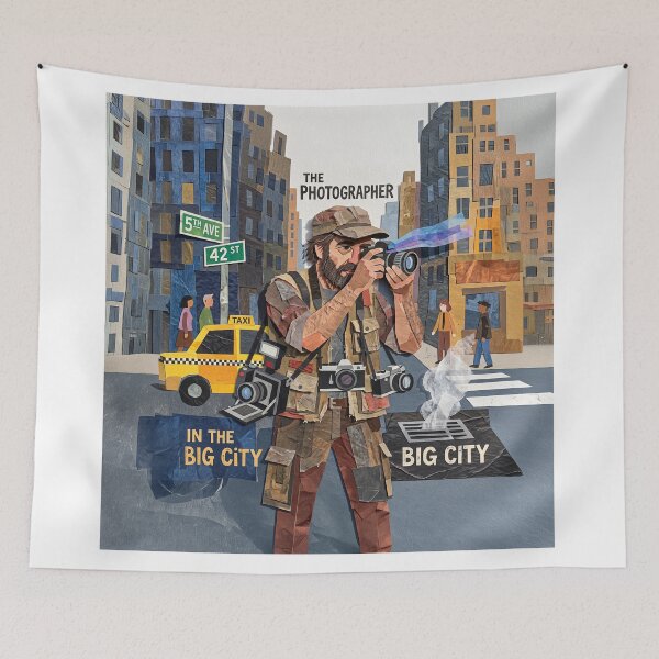 Item preview, Gritty NYC Photographer Portrait designed and sold by Home Decor Art.
