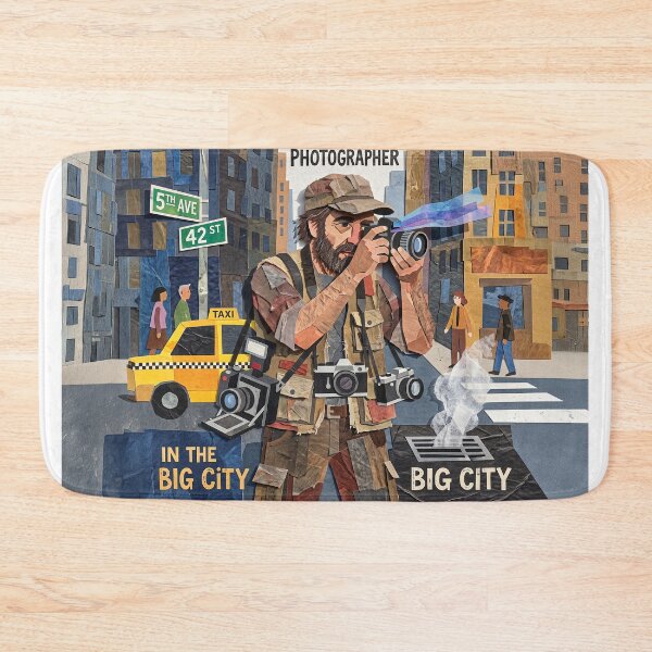 Item preview, Gritty NYC Photographer Portrait designed and sold by Home Decor Art.
