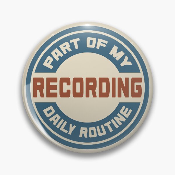 Item preview, Recording – Part of My Daily Routine Retro Logo designed and sold by MOCOPOCO.