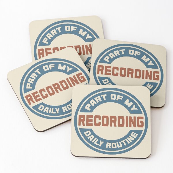 Item preview, Recording – Part of My Daily Routine Retro Logo designed and sold by MOCOPOCO.