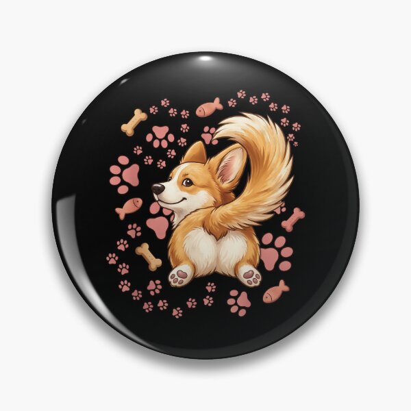 Item preview, Cute Corgi Butt and Fluffy Tail Art designed and sold by GiaoCalonas.