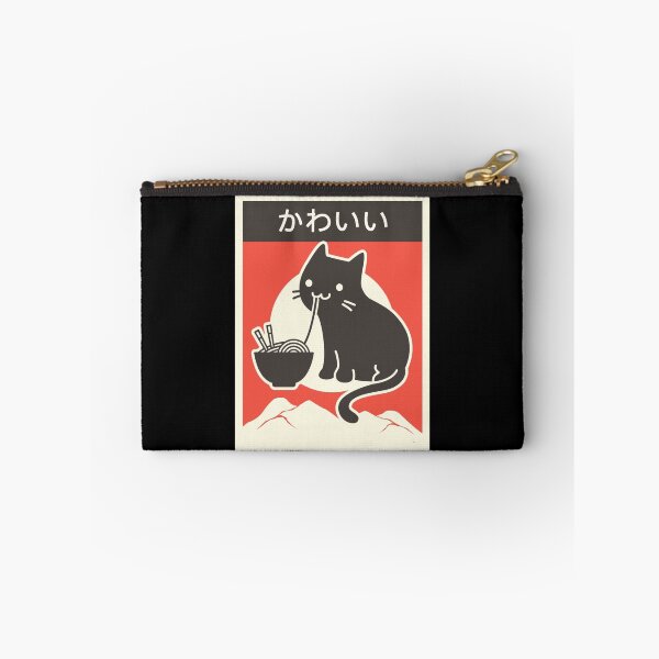Item preview, kawaii vintage style japenese ramen cat designed and sold by AdventurersShop.